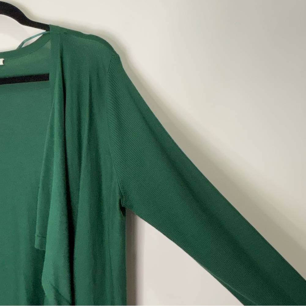 Kenneth Cole Classic Drape Open Front Sweater Cardigan Silk Blend Size XL *A45 - Picture 2 of 16
